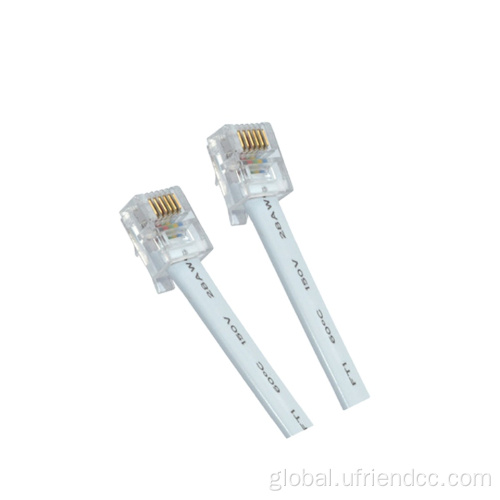 Telephone Straight Cable Rj12 Telephone Flat Cable